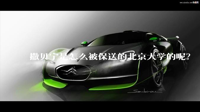 撒贝宁是怎么被保送的北京大学的呢？