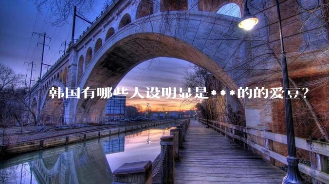 韩国有哪些人设明显是***的的爱豆？